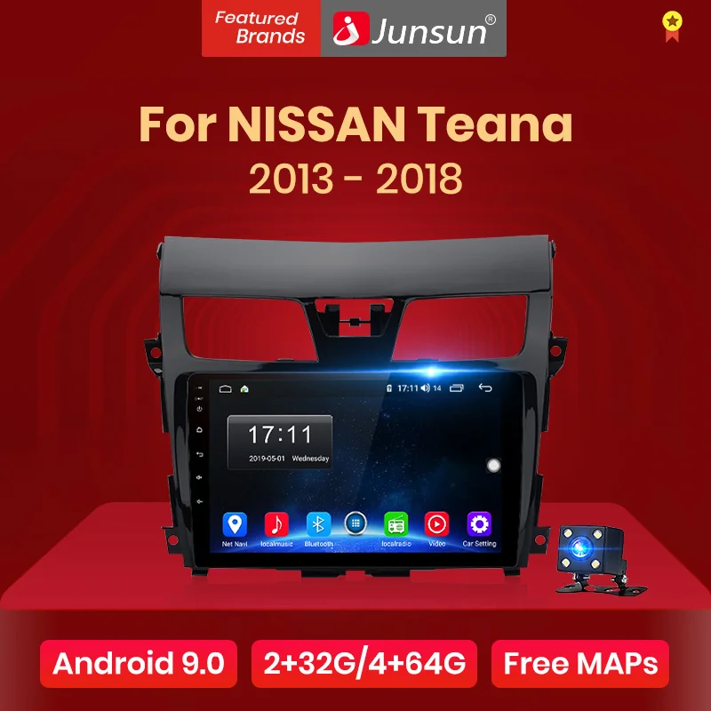 Автомагнитола Junsun V1 мультимедийный видеоплеер на Android 10 0 2 Гб ОЗУ 32 ПЗУ с GPS