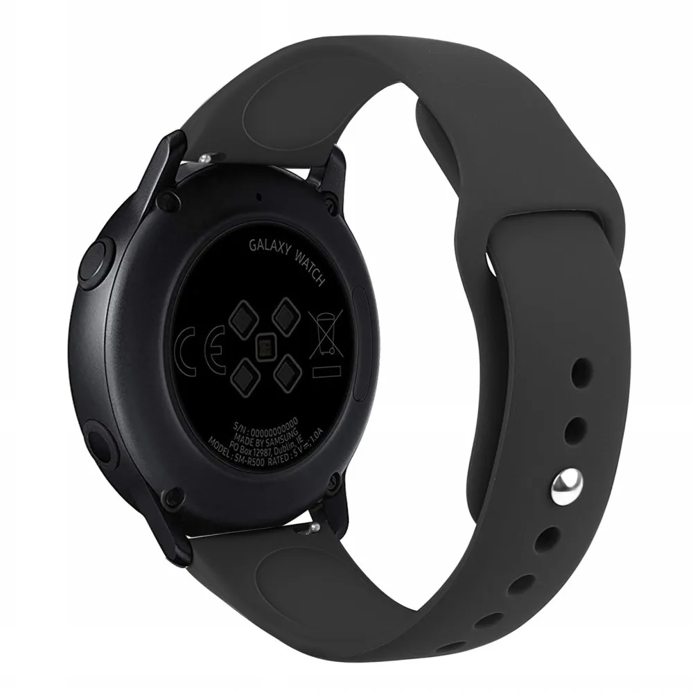 Galaxy Watch Active Watch Band для samsung Galaxy 42 мм gear S2 силиконовый ремешок для спортивных часов напульсники для Huami Youth/Amazfit Bip