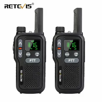 

Retevis RB618 RB18 Walkie Talkie 2pcs Dual PTT PMR Radio PMR446 LCD Display FRS NOAA Two Way Radio Transceiver Walkie-talkies