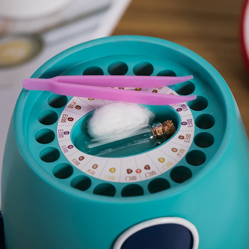  New Baby Teeth Box Rocket Decoration Style Milk Teeth Organizer Storage For Boys Girls Save Souveni