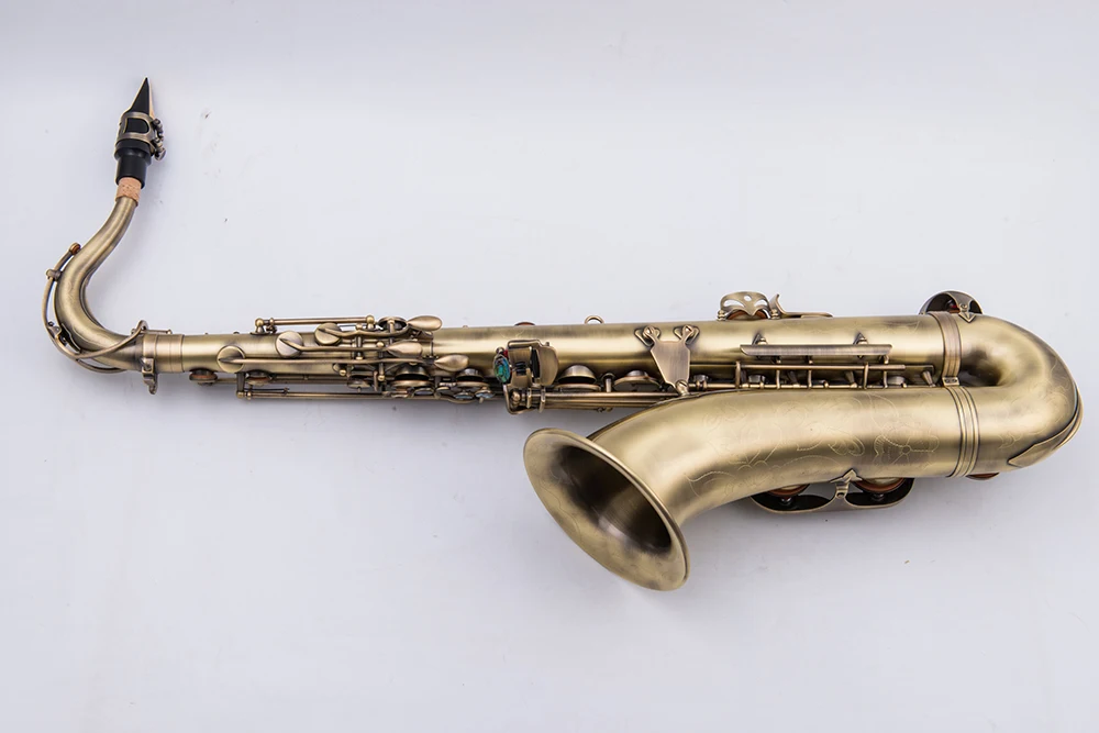 Винтажный Бронзовый латунный тенор саксофон NAIPUTESI NTS-500 античная медь имитация тенор саксофон с мундштуком чехол для переноски