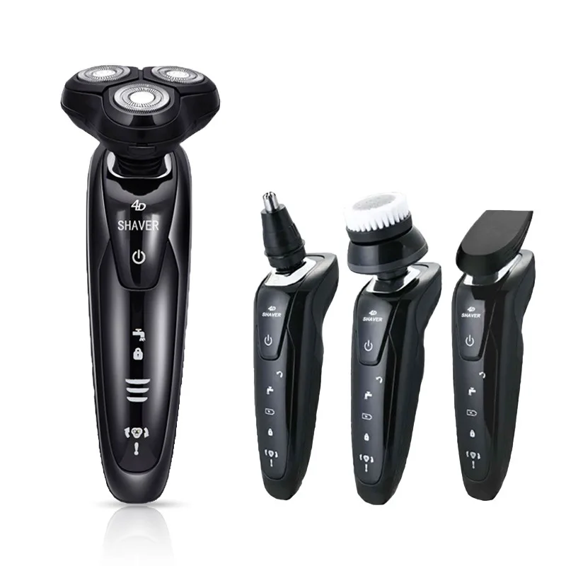 

USB Car Mounted Multi-functional Fully Washable Electric Shaver Men Rechargeable Shaver 4D Zhong Zheng Beard Knife