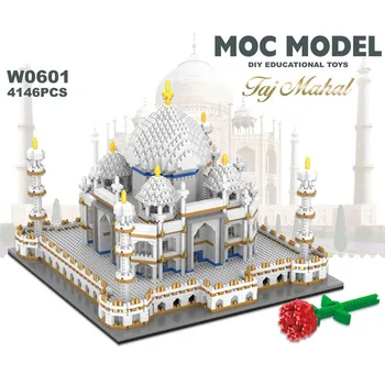 

4146Pcs Diamond Mini Blocks World Famous Architecture Taj Mahal 3D Model Building Blocks Bricks Educational Toys for Children