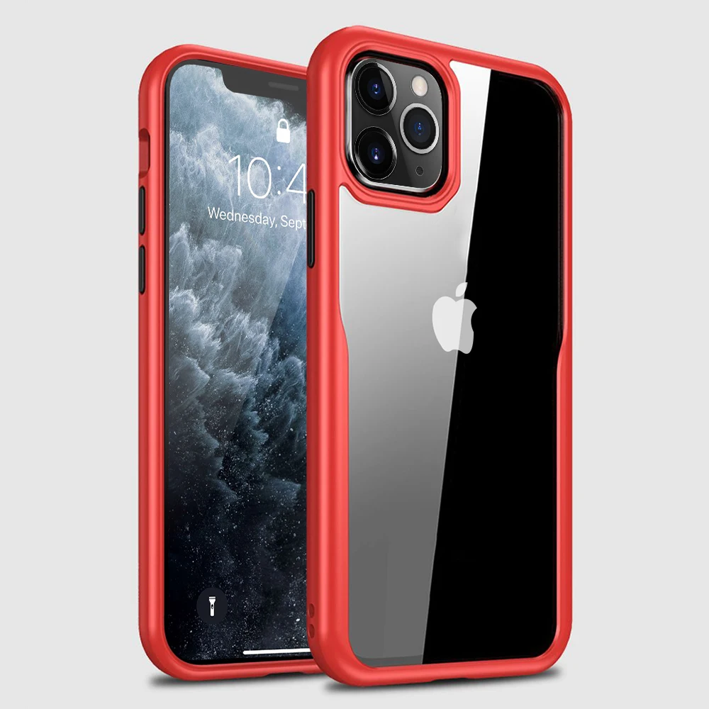 LLZ. COQUE противоударный Прозрачный чехол для IPhone 11 Pro Max TPU бампер Гибридный чехол для Iphoen 11 тонкий мягкий прозрачный чехол