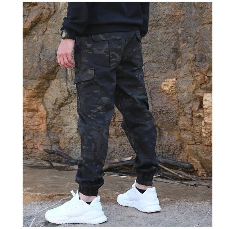 Multi Pocket Camouflage Tactical Army Fans Ankle Cargo Pants Waterproof Wearproof Mens Outdoor Military Sports Climbing Trousers