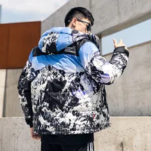 Популярный бренд с изображением заснеженной горы пуховая одежда на Хлопчатобумажной Подкладке Для мужчин на открытом воздухе Для мужчин одежда для свободные Для женщин с хлопковой подкладкой, Ja