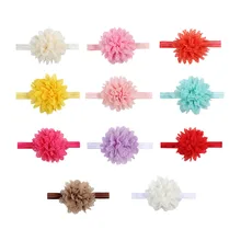 Стиль Европа и Америка Детский модный головной убор Кружевная Сетка цветок детская эластичная лента Детская резинка для волос