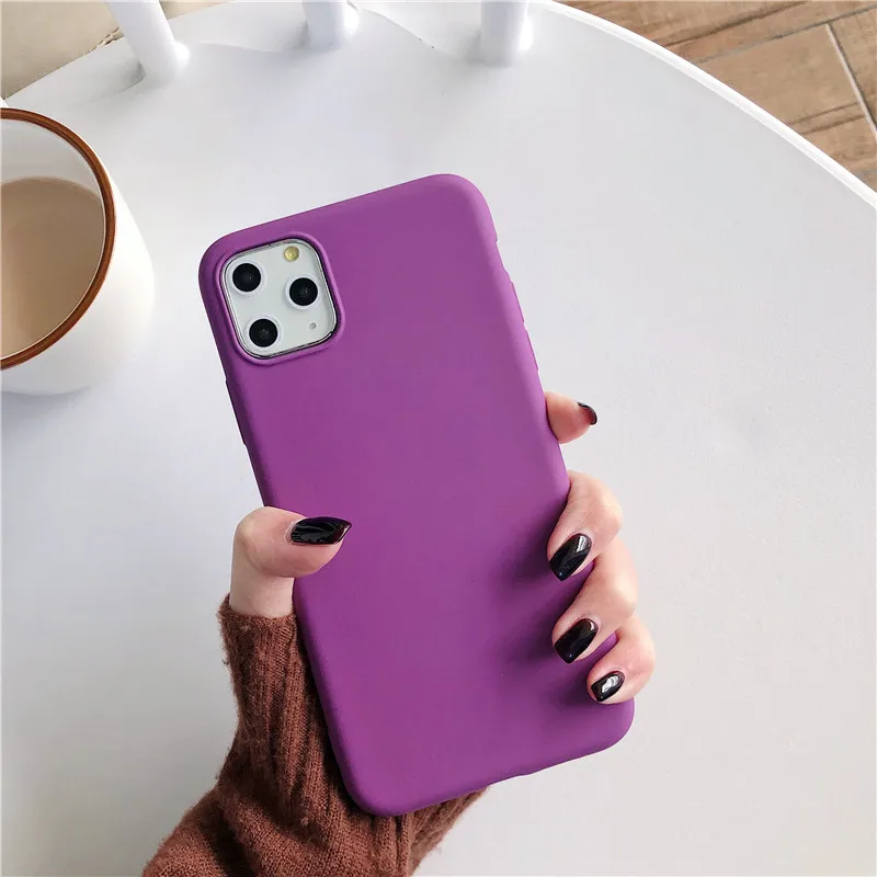 Чехол для Samsung Galaxy M31 A01 A11 A41 A81 A91 A21 A51 A50 A71 S20 Ultra Plus ультратонкий фиолетовый мягкий