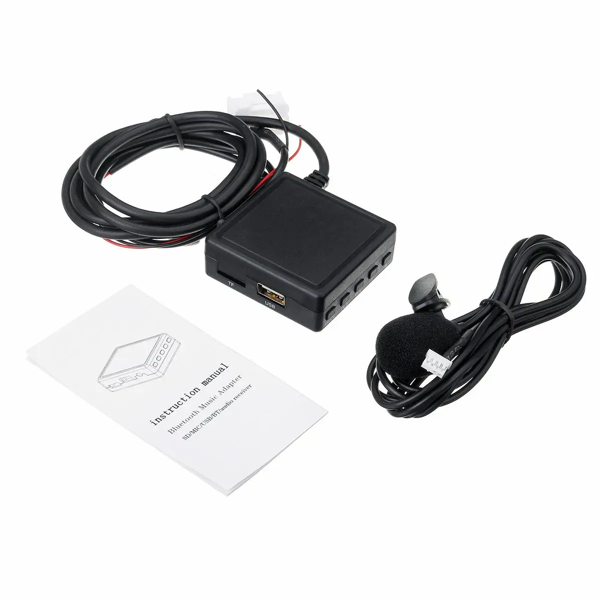 SD MIC USB аудио bluetooth ресивер стерео Aux Кабель-адаптер для Toyota Camry 4runner Для Avalon 2007-2009