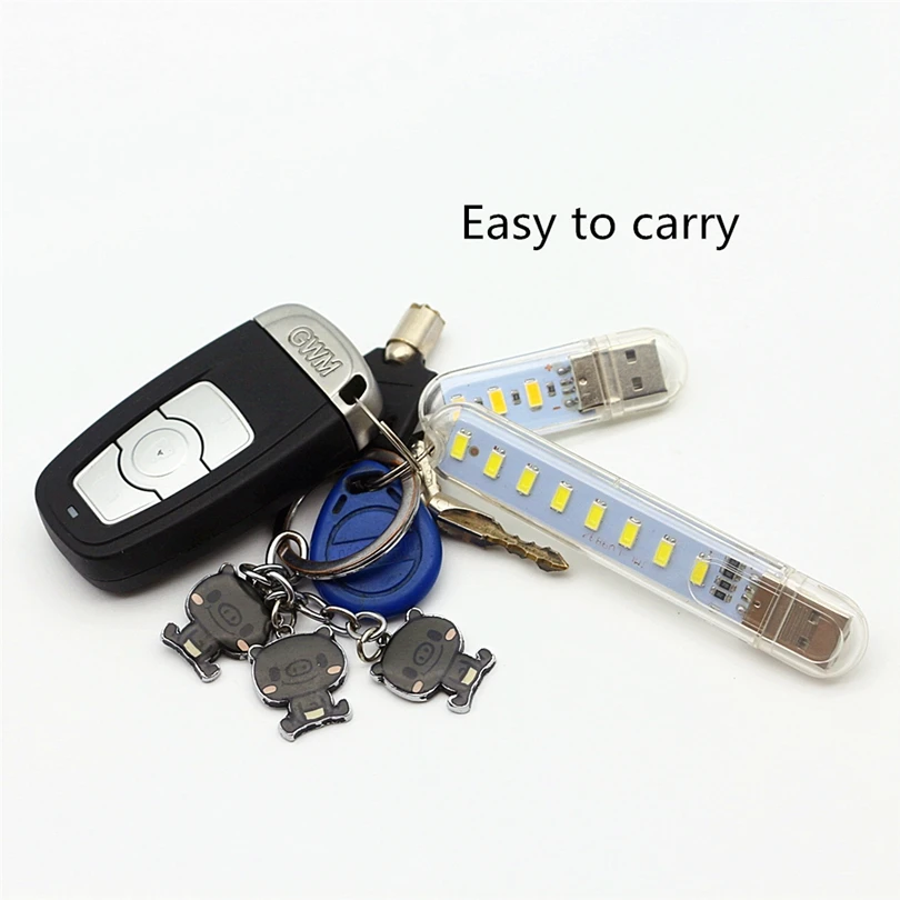 3 светодиода 8 светодиодов мини USB светильник для книг SMD 5730 настольная лампа