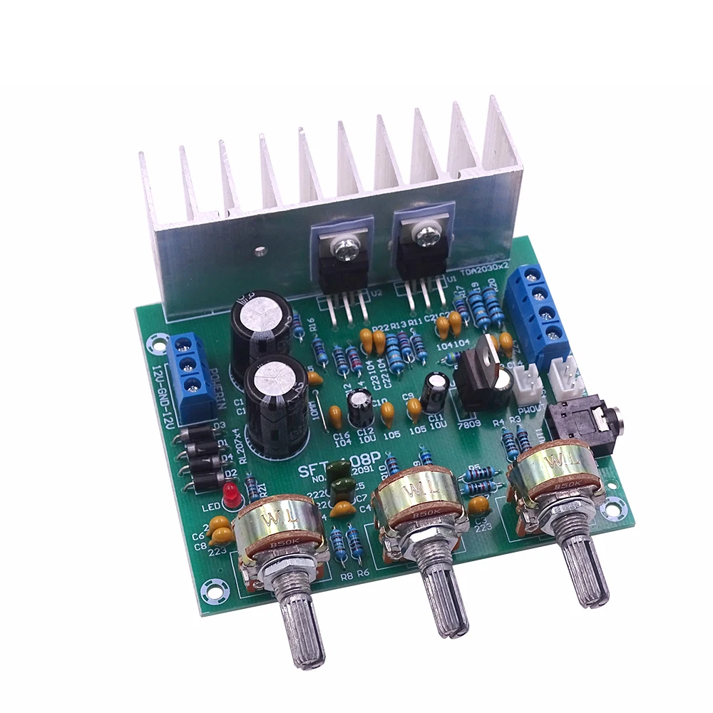 Scheda Amplificatore Stereo HiFi TDA7265 | 40W+40W | Doppia Alimentazione 12V-15V | Modulo Audio DX-965