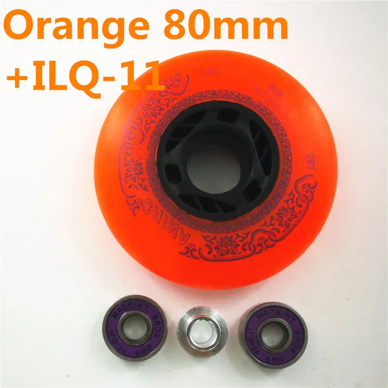 Slide 88A Sliding Inline Skates Wheel for Sliding FSK Street-brush Skating Durable PU for SEBA Skates 80mm 76mm ILQ11 Rodas