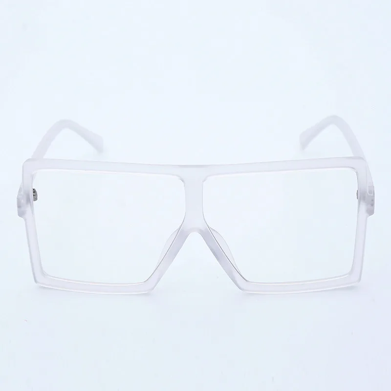 NYWOOH Винтажные Солнцезащитные очки для женщин и мужчин, негабаритные солнцезащитные очки для женщин, ретро бренд, большая оправа, красные очки UV400 - Цвет линз: White