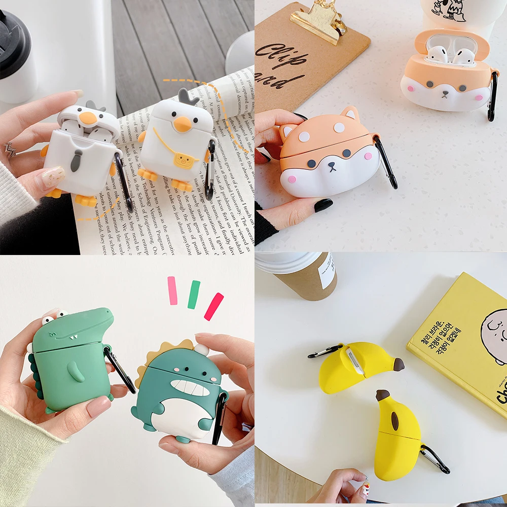 For AirPods 3 Pro 2 1 Case Cute Corgi Protect Silicone Earphone