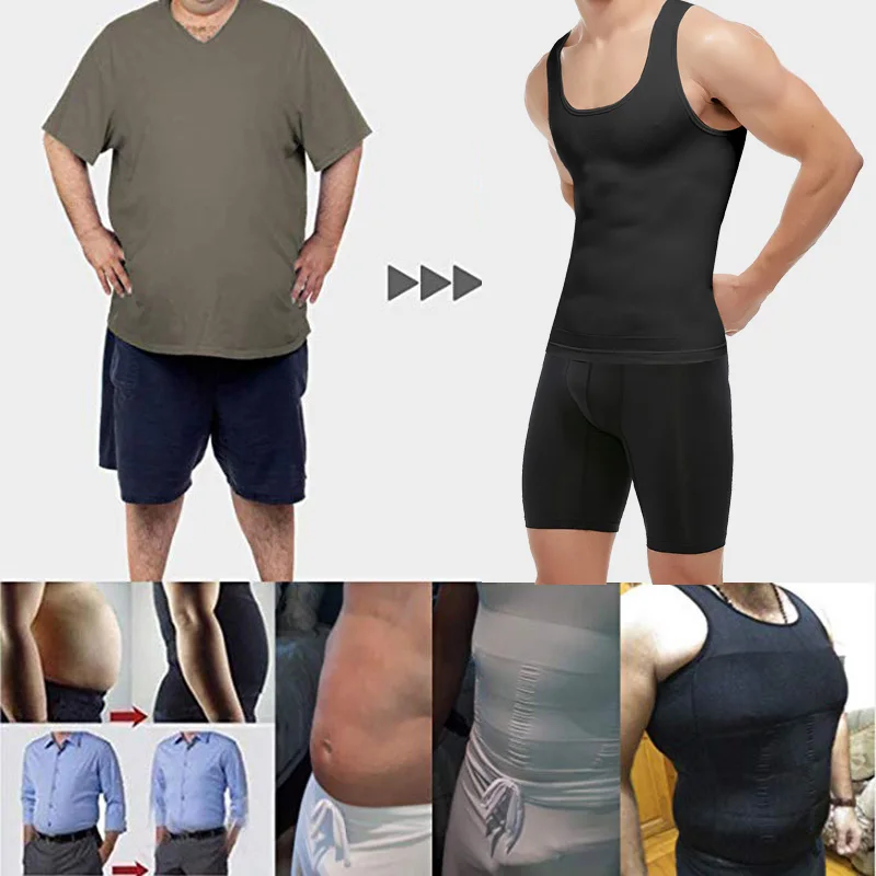 Men Slimming Body Shaper Belly Control Shapewear Man Shapers Modeling Underwear Waist Trainer Corrective Posture Vest Corset