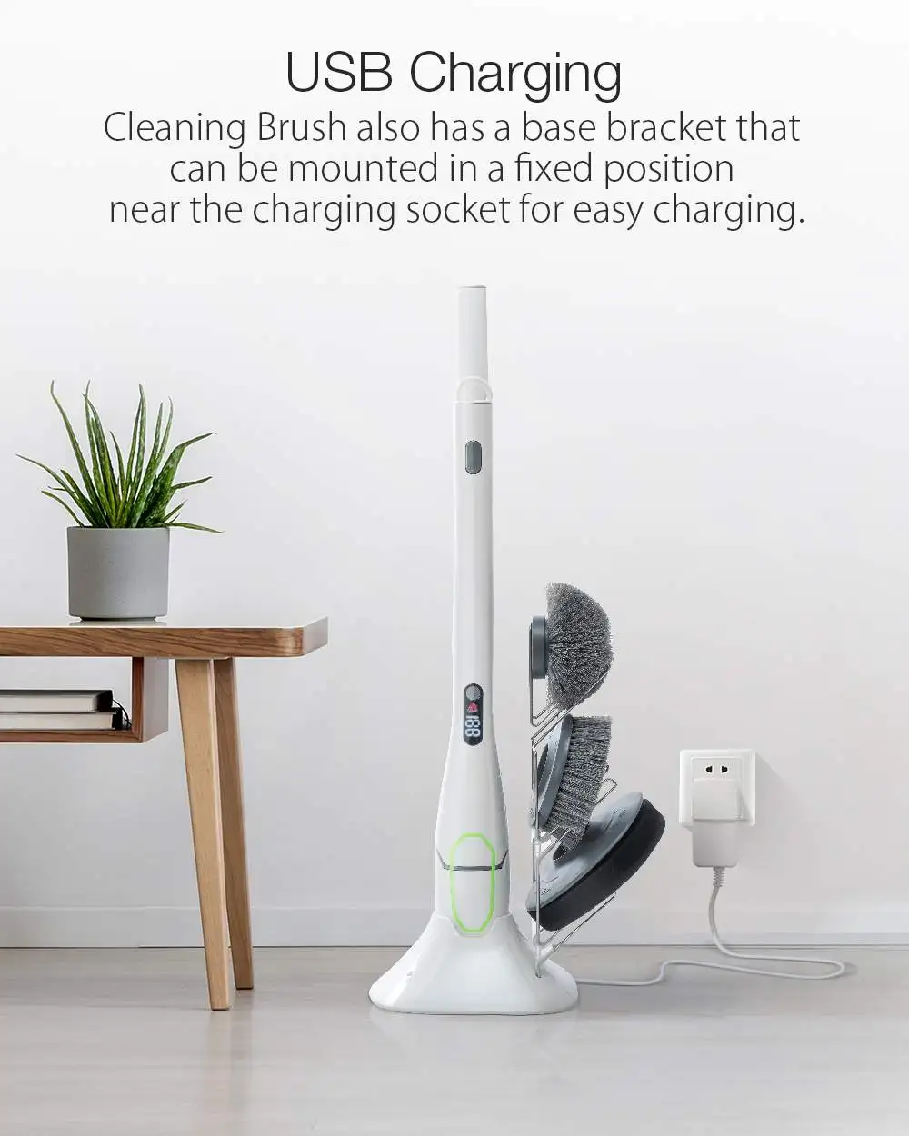DIGOO DG-QXJ100 умный дом 12 В многофункциональная электрическая Водонепроницаемая щетка для очистки удаляет сильные пятна мини-веник с мини-совком щетка для очистки