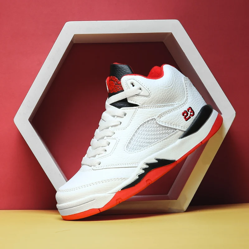 High top sports basketball shoes for children outdoor casual basketball shoes for men