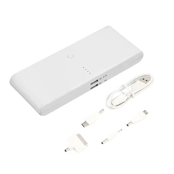 

50000mAH Universal Backup 2 USB Power Bank Pack Charger External External Battery Power Bank With USB Transfer Cable