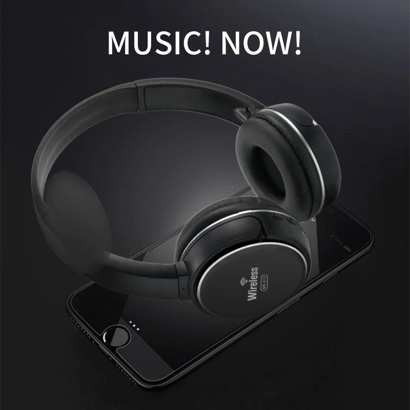 VOXLINK High quality bluetooth headphones with microphone wireless stereo headset FM music for Iphone Samsung Xiaomi mp3 sports