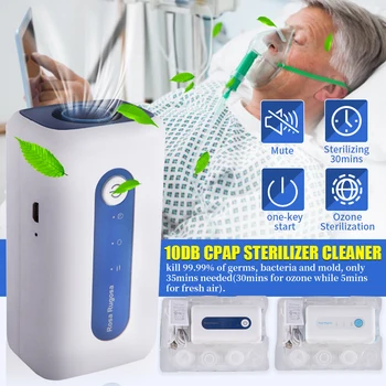 

CPAP Ventilator Respirator Professional Ozone Disinfection Sleep Anti Snoring Air Purifier Auto Sterilizer USB Rechargable