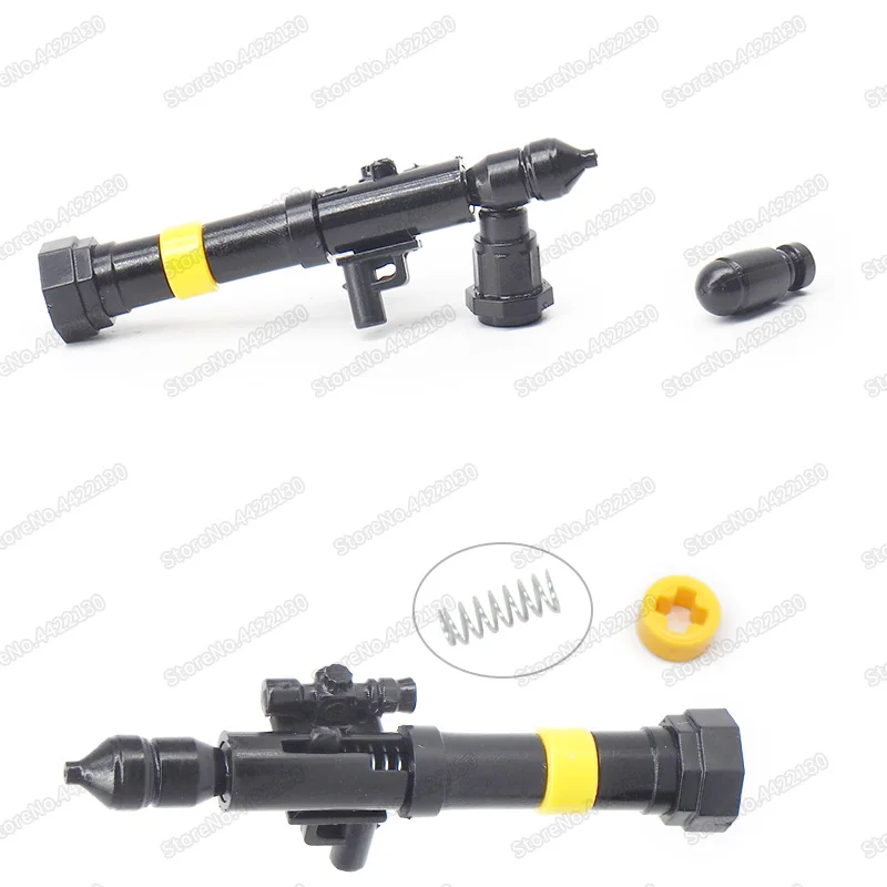 Military ww2 Figures Anti-tank Rocket Launcher Missile Gun Building Blocks Mini Weapons Army Soldier Equipment Moc Christmas Toy