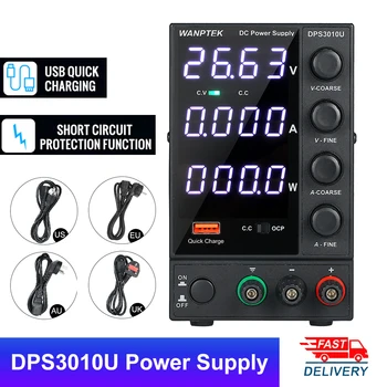 

DPS3010U 0-30V 0-10A 300W Switching DC Power Supply 4 Digits Display LED High Precision Adjustable Mini Power Supply