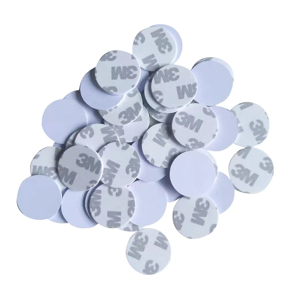 

(1000PCS/LOT) New Dellon Stickers Smart 3M 13.56Mhz FM1108(M1 S50) RFID Tags NFC PVC Coin Cards