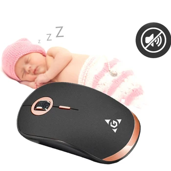 

Practical Accessories Silent Durable Sensitive For Laptop USB Receiver Wireless Mouse Cordless 4 Buttons Optical Rechargeable