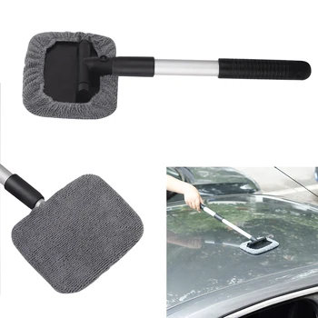 

Car Windshield Cleaning Brush Microfiber Car Window Dust Fog Moisture Cleaner Wash Brush Windshield Towel Car Cleaning Tool
