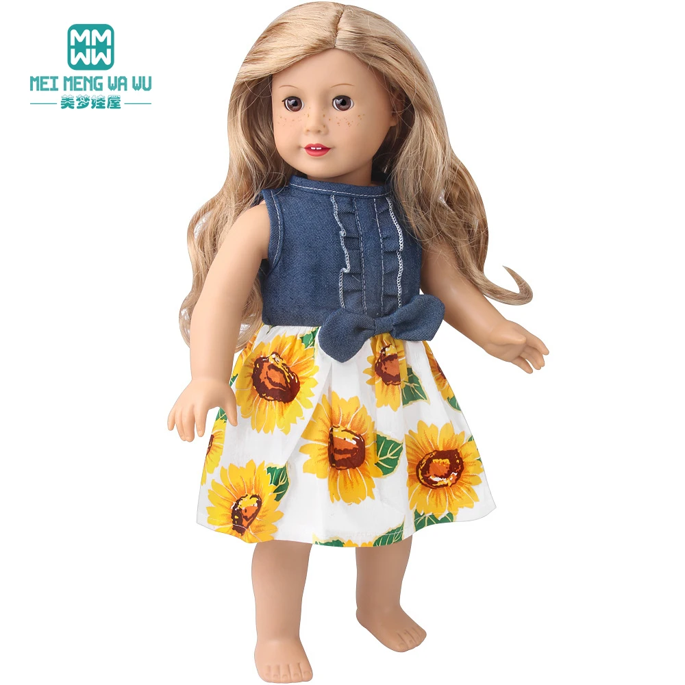 Barbie Doll Clothes Doll Clothes Accessories Doll Clothes Doll Accessories Fits 43-45cm American Doll Toys New Born Doll Fashion Bow Dresses Gift