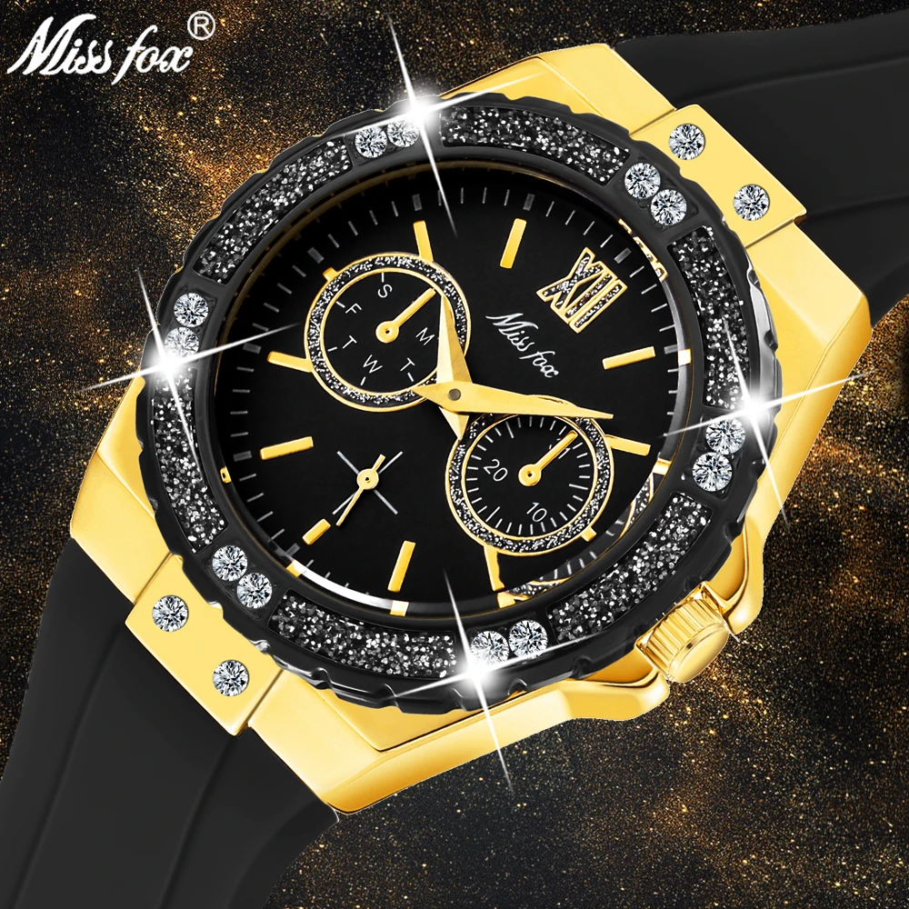 

MISSFOX Beautiful Women's Watch Elegant Simple Sports Watches For Female Silicone Strap Waterproof Quartz Clock Most Sold 2020