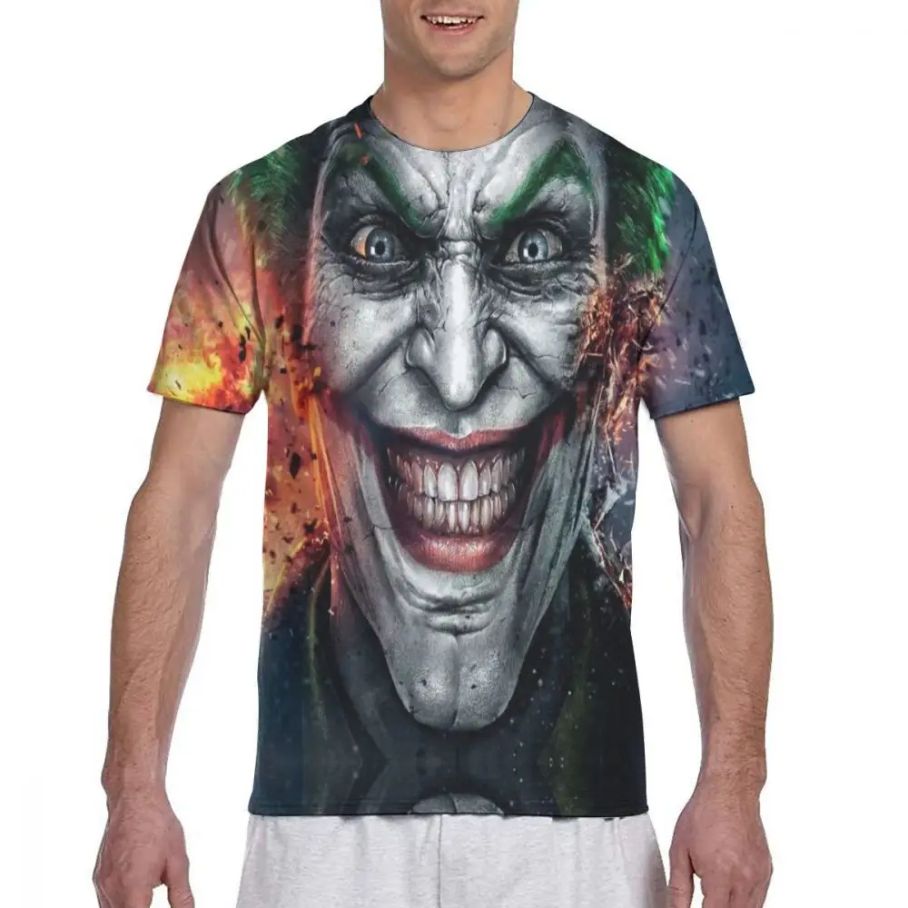  Joker Heath Ledger Costume Newest Clown Joker T Shirt 3D Print Blouse Funny Joker Tattoos Costume C