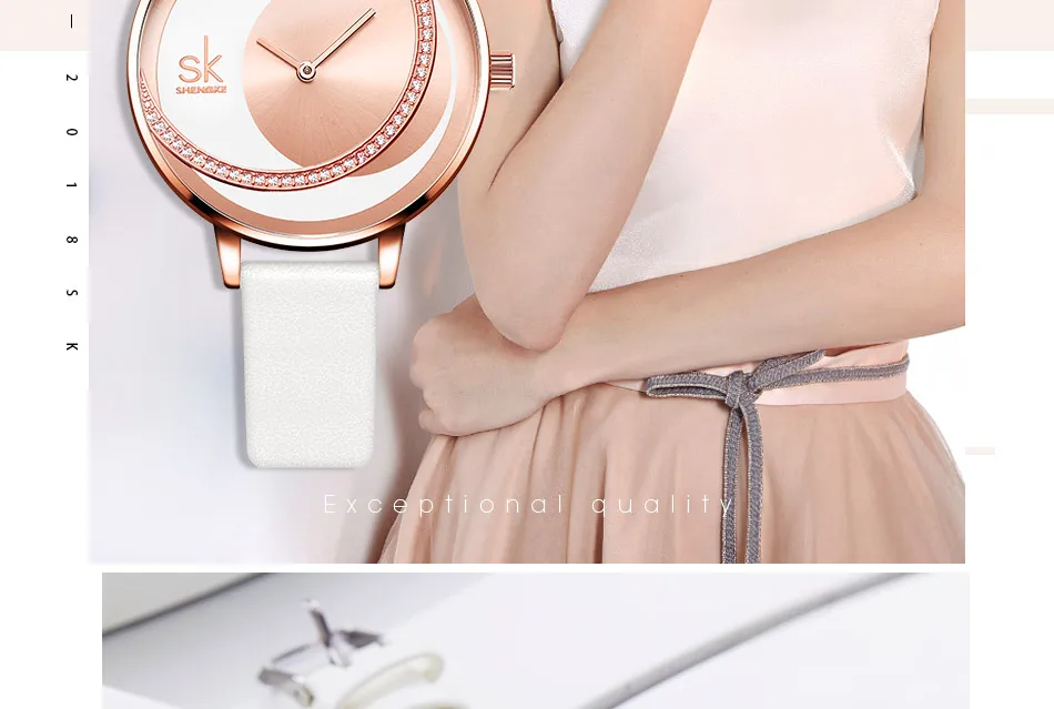 SK Shengke Rhinestone Watches For Women Brand Ladies Quartz Wrist Watch Reloj Mujer 2019 Luxury Stainless Steel Women Watch xfcs (3)