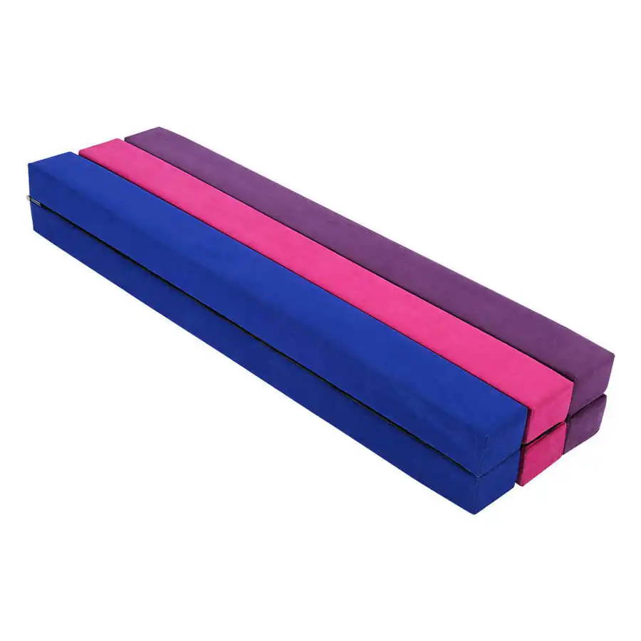 7FT Balance Beam Suede 2.2M Folding Gymnastics Gym Training Equipment Accessories | Спорт и развлечения