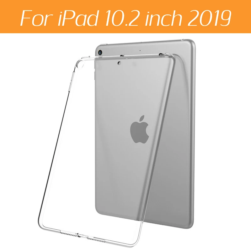 Мягкий силиконовый планшеты чехол для ipad 10,2 air 3 Pro 10,5 Прозрачная крышка для ipad 9,7 5/6th air 1 2 ipad Mini 5 4 3 2 задний Чехол - Цвет: for iPad 10.2 2019