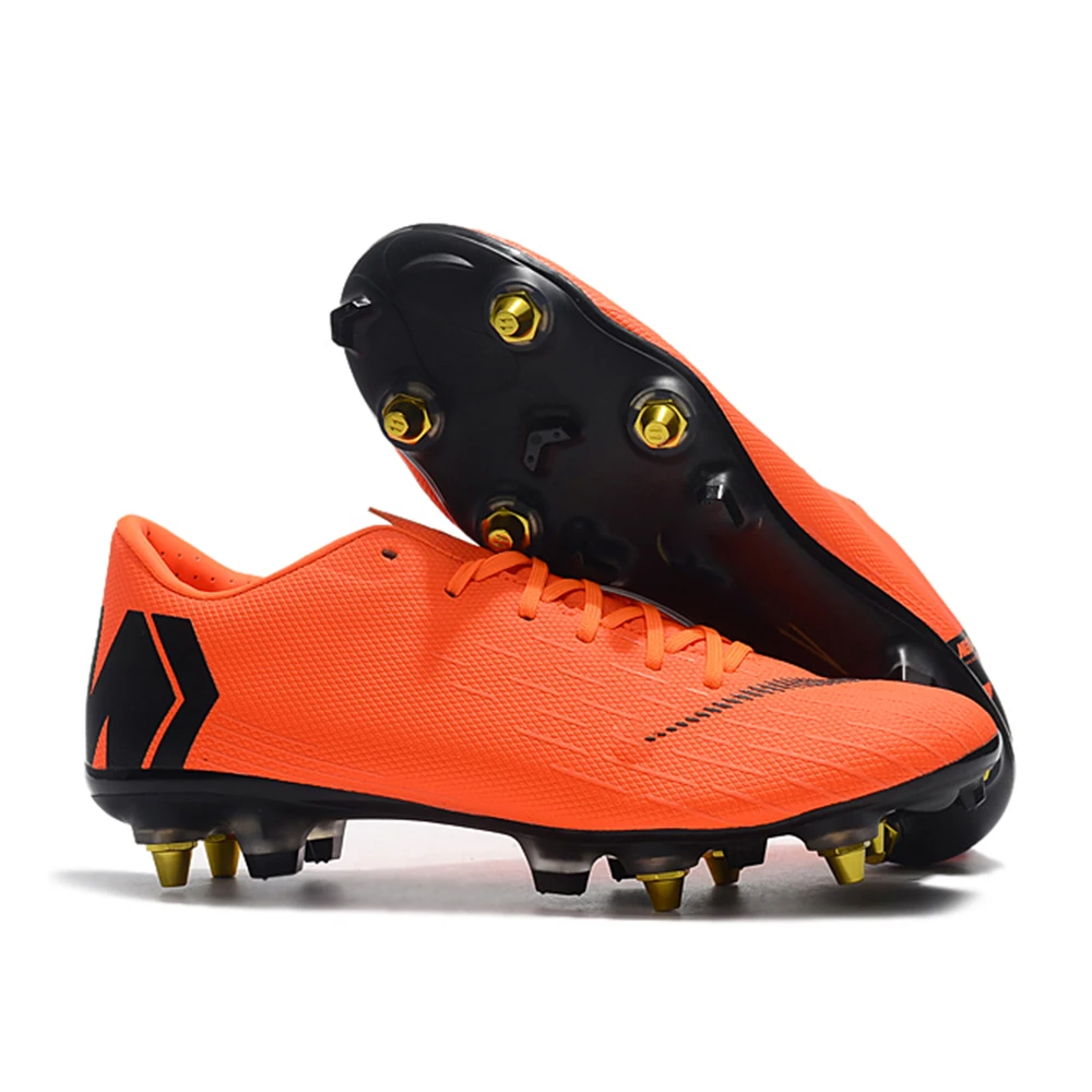 

Soccer shoes football boots cleats Chaussure white XII PRO SG for soft ground outdoor Artificial grass Professional Long Spikes