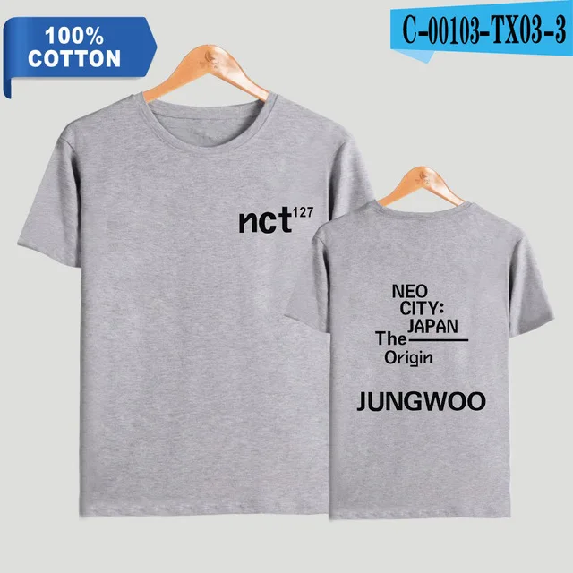 Хлопок NCT 127 футболка женская/Мужская Унисекс с коротким рукавом Повседневная футболка Harajuku футболка одежда XXS-4XL - Цвет: 03