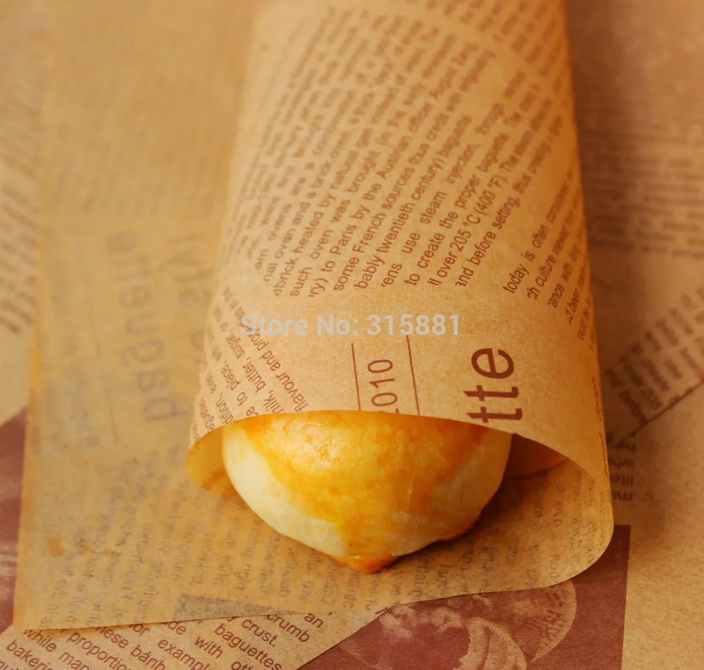

Food Wrapping Paper Greaseproof Baking Paper Soap packaging paper 200pcs/lot