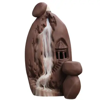 

1 Pc Backflow Incense Burner Office Ornament Incense Accessories Porcelain Adornment for Home Store Desktop Gift