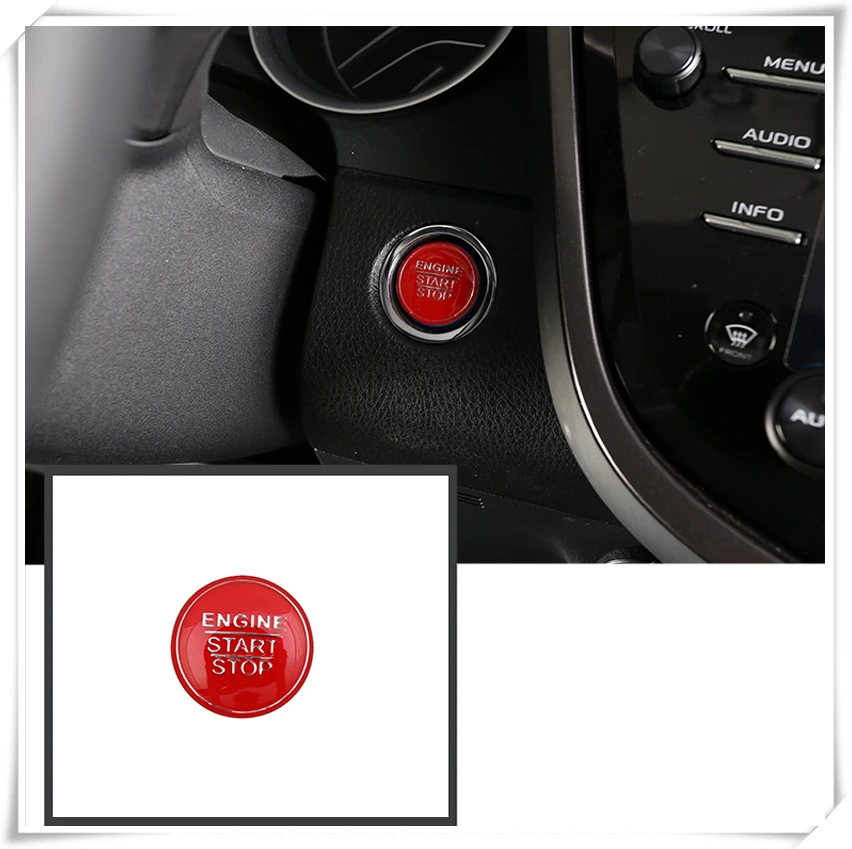 

For Toyota RAV4 2019 2020 ABS Plastic Interior Engine Start Stop Button Cover Trim Decoration Car Styling Accessories