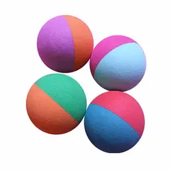 Образец настраиваемый пенопластовый биколор мяч EVA мяч горячего прессования обработки поверхности ультра-стрейч флокированные EVA мяч