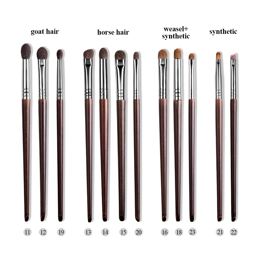 OVW 9/12pcs Panceau Maquillage Eye Natural Hair Makeup Brushes Set Kit Cosmetic Make Up Beauty Tool Crease Brush Eyeliner Brow