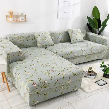 

New Modern Sofa Cover For Living Room Polyester Spandex Universal All-inclusive L Shape Couch Covers Stretch Sofa Cover