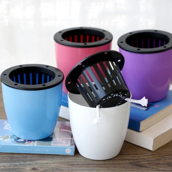 

Flower Pot Self Watering Plant Flower Pot Imitation Pottery Automatic Water Absorption Planting Flower Pot Plastic Basin New