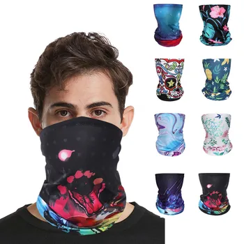 

Washable soft reusable Scarfs Riding Outdoors Breathable Magic Ice Silk Headscarf UV protection Mask Windproof Balaclava #Z