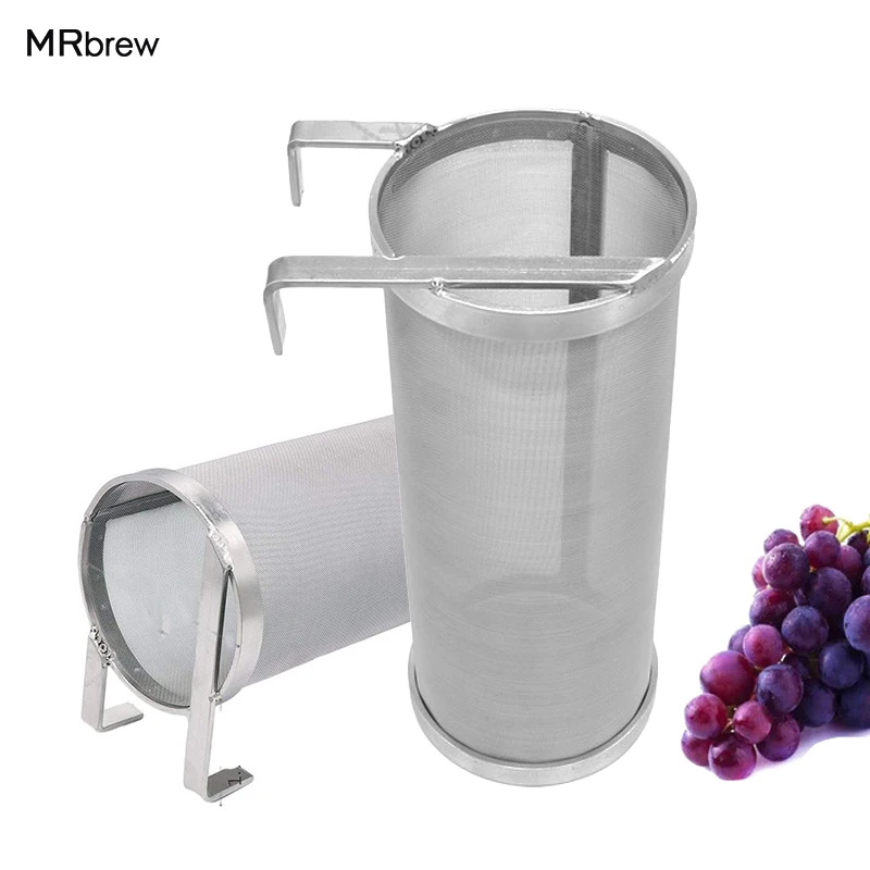 Stainless Steel Hop Spider Beer Strainer Homebrew Hop Filter Cartridge With Hook For Beer & Tea Kettle 300 Micron