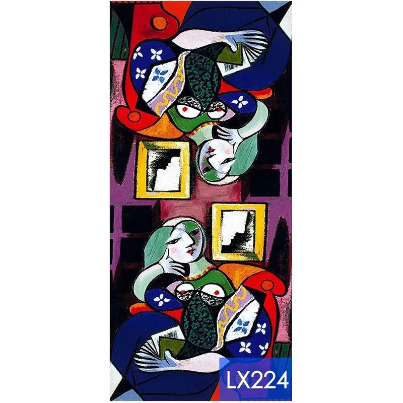 Дизайнерский женский зимний кашемировый шарф шаль Цифровая роспись шаль Ван Гог Картина маслом пашмины Дамский шарф - Цвет: 224