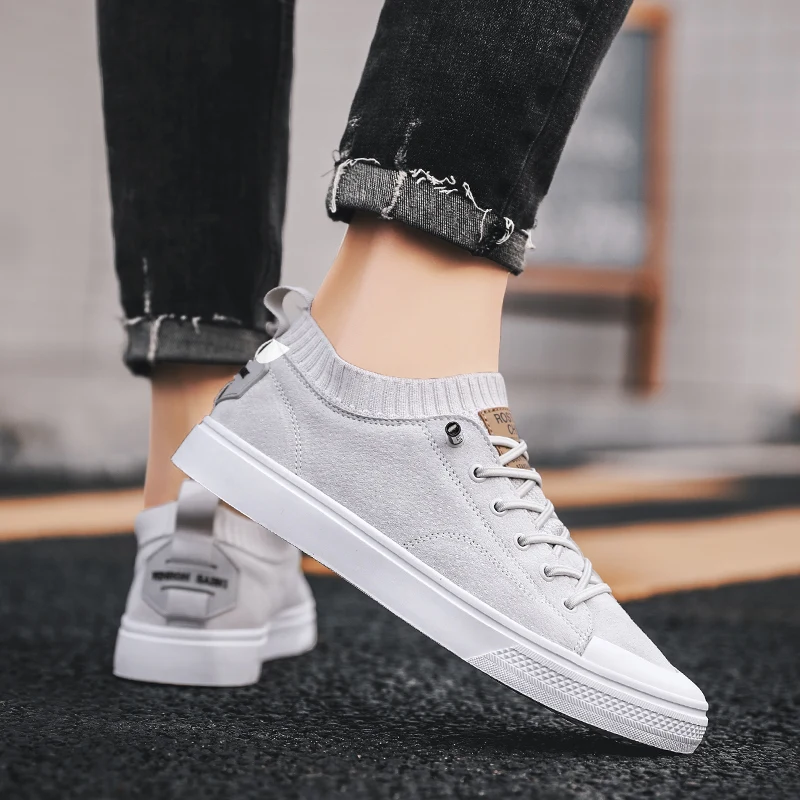 Man Leather Shoes outdoor breathable Fashion Casual Shoes Male Spring Autumn Sneakers Men's Walking Footwear White Shoes men Man Leather Shoes outdoor breathable Fashion Casual Shoes Male Spring Autumn Sneakers Men's Walking Footwear White Shoes men