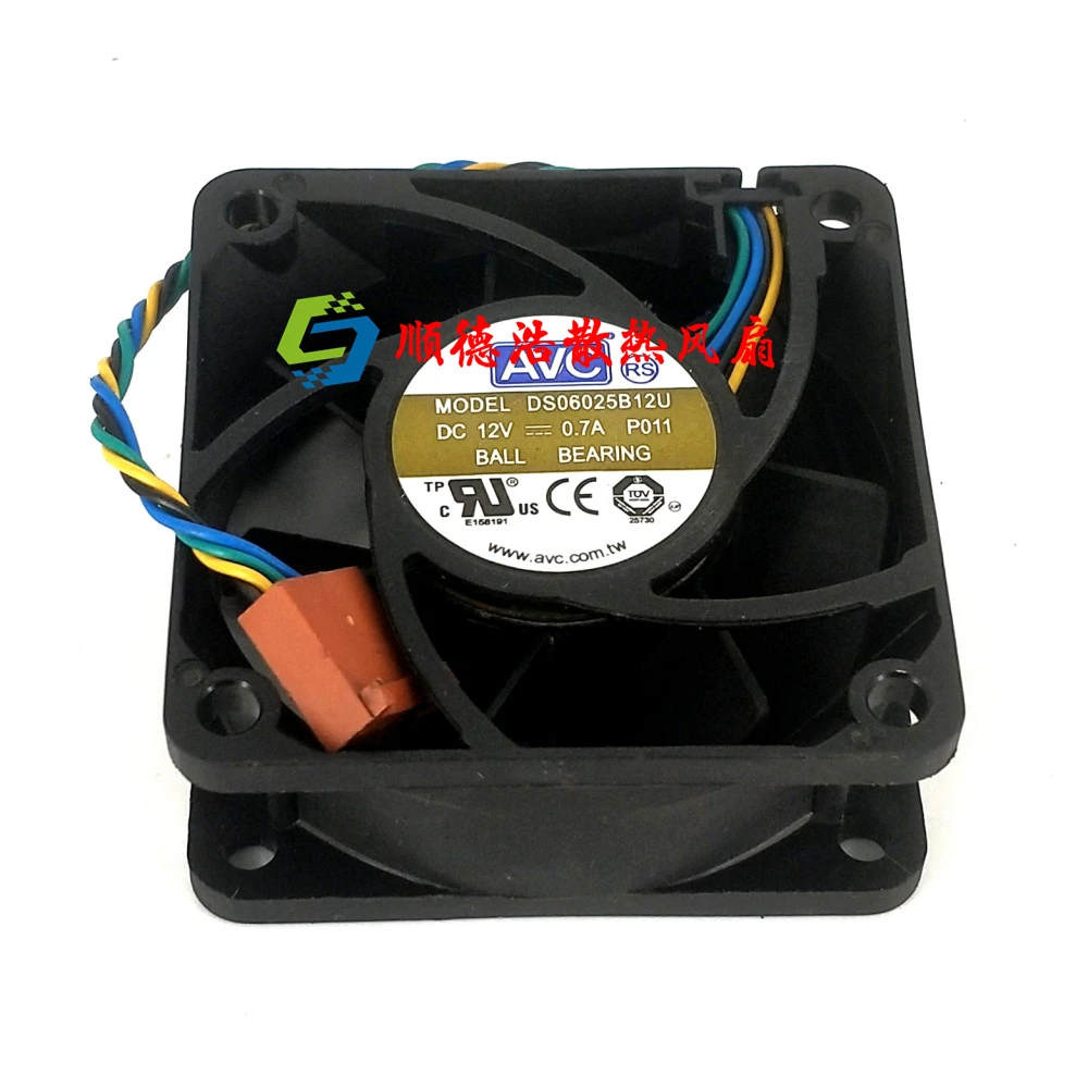 D60BV-12 12V 0.50A Cooling Fan - 60x60x25mm 3-Wire 6025 Computer Fan Replacement