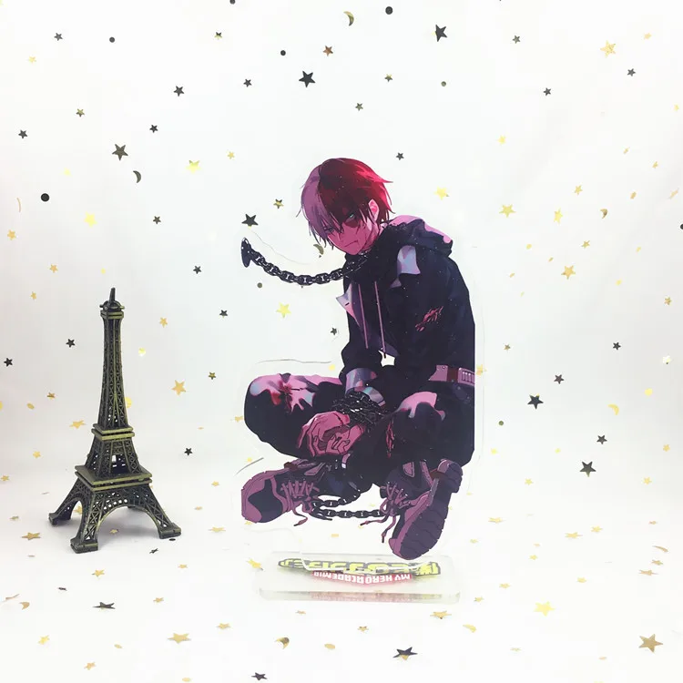 Аниме My Hero Academy брелок Midoriya Izuku Bakugou Katsuki Todoroki Shoto Shigaraki Tomura милый забавный мультфильм акриловое кольцо для ключей - Цвет: 2